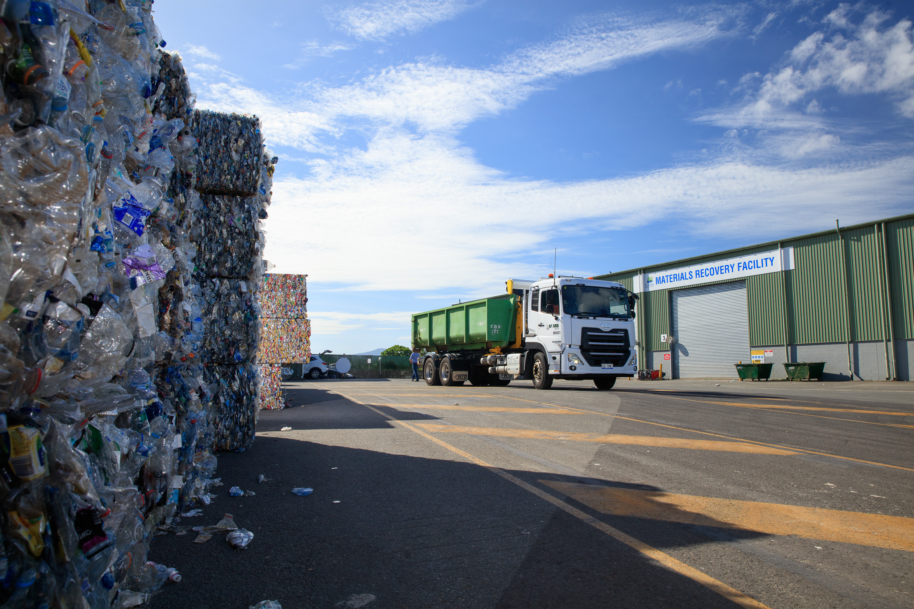 Truck in processing plant