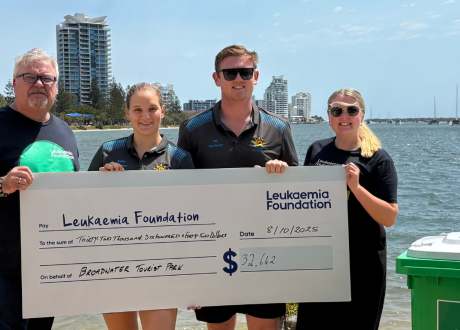 Broadwater Tourist Park raises $32,000 for the Leukaemia Foundation | Containers for Change Queensland
