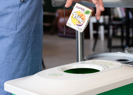 Bins for returning containers